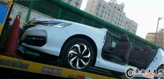 广本新款雅阁现身拖车 将于上半年上市